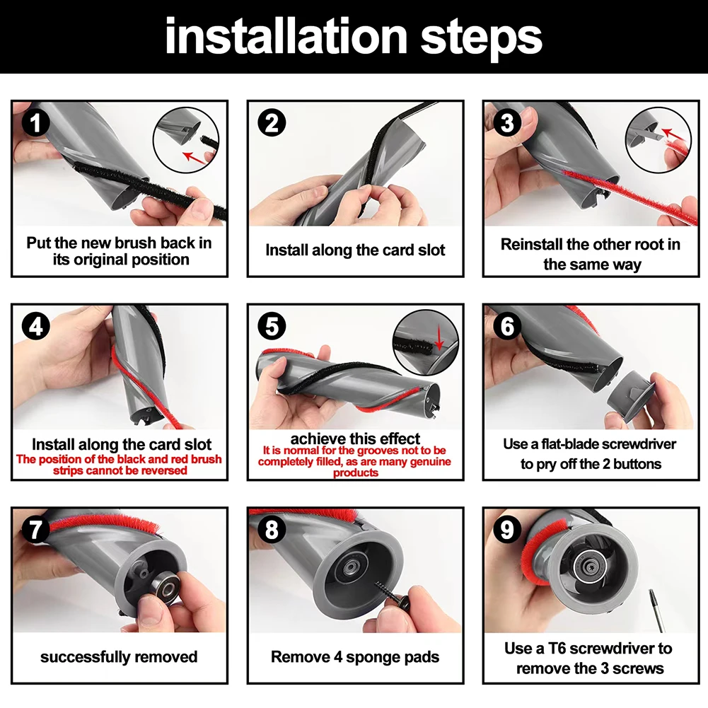 

For Dyson V11 - V15 Plush Strips High Resistance Plush Strips Be Easily Accessed Replacement Accessories Parts