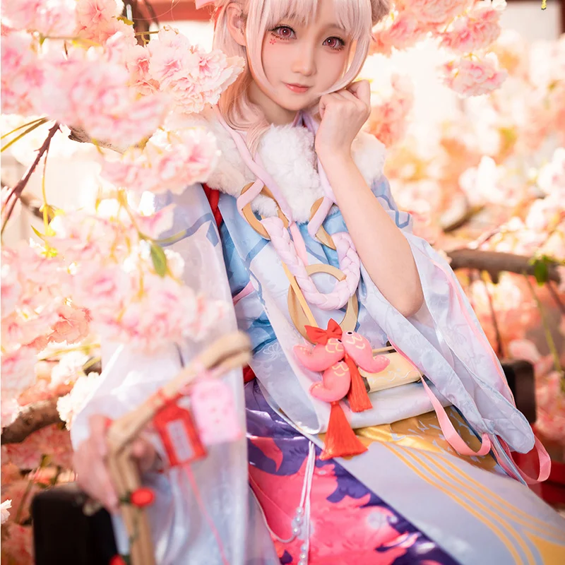 Костюм для косплея из игры Onmyoji SSR kamisama костюмы на Хэллоуин кимоно японские Stlye