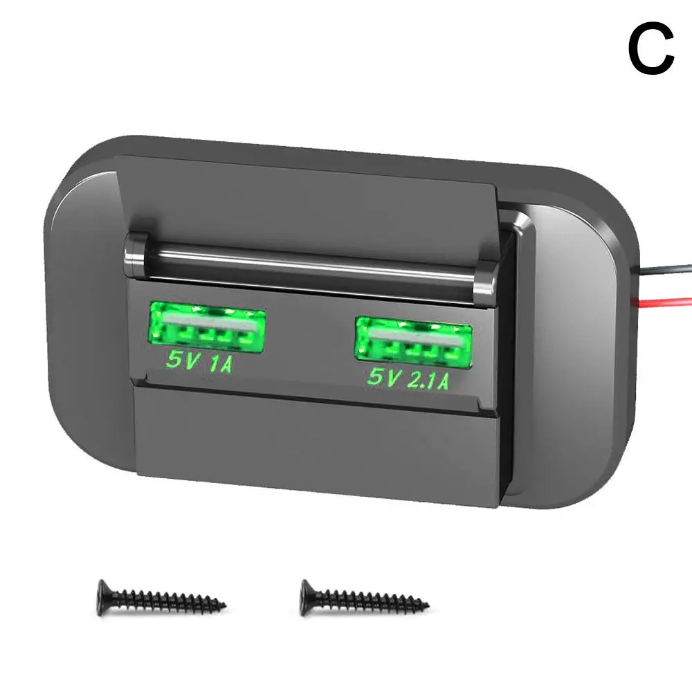 

Автомобильное зарядное устройство с двумя USB-портами, 12/24 в