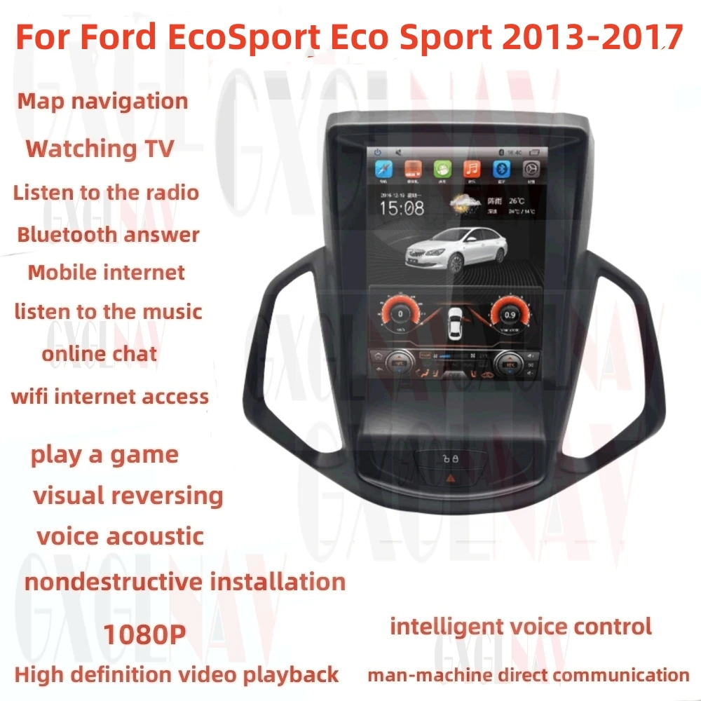 

2 Din Android For Ford EcoSport Eco Sport 2013-2017 Carplay DSP Tesla Unit Head Car Multimedia Player GPS Radio Audio Stereo 4G