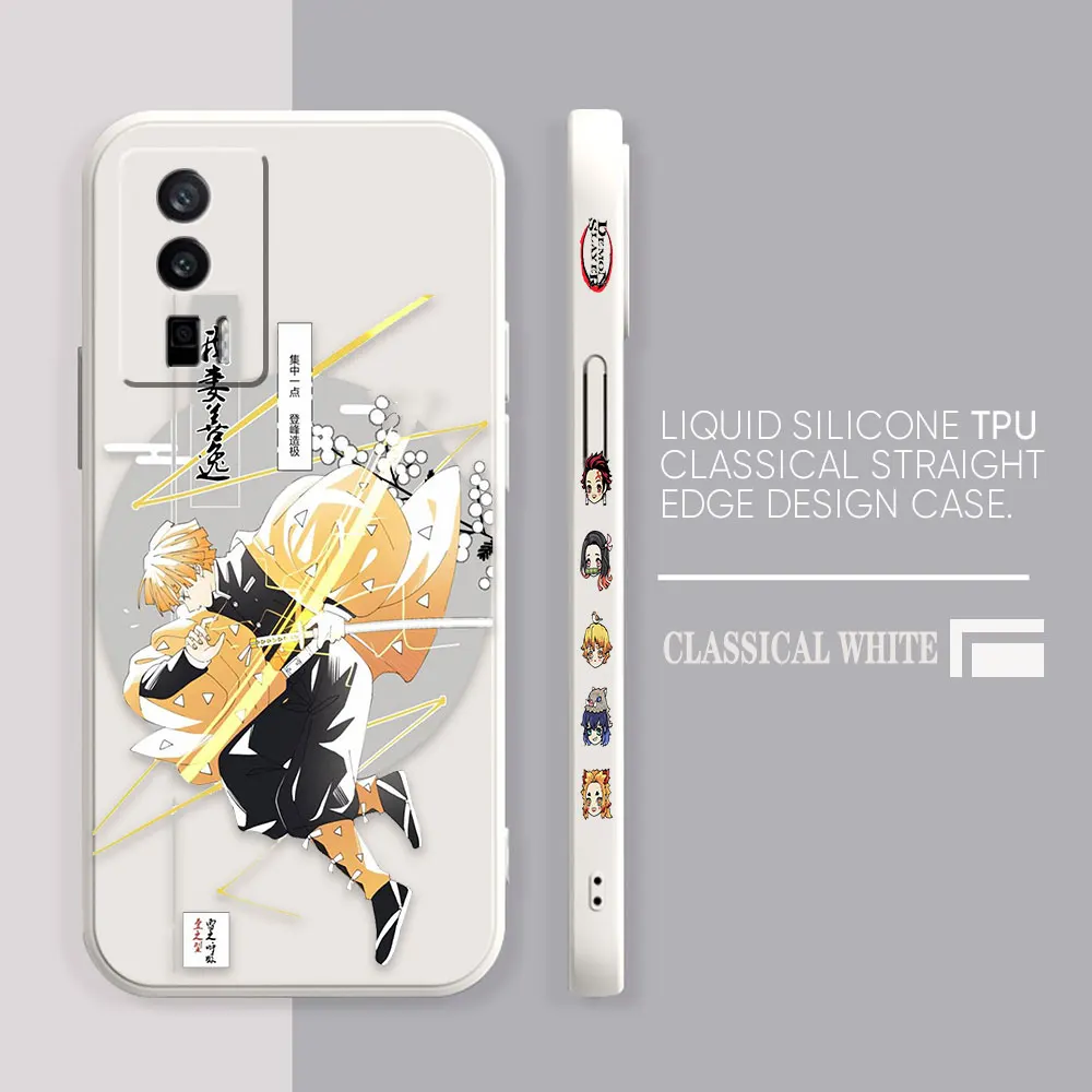 Case For Redmi K60E K60 K50 K40S K40 K30 K20 12C 10C 9A 9 8 10X 10A 10 Pro 4G 5G Gaming Case Shell Kimetsu No Yaiba Demon Slayer