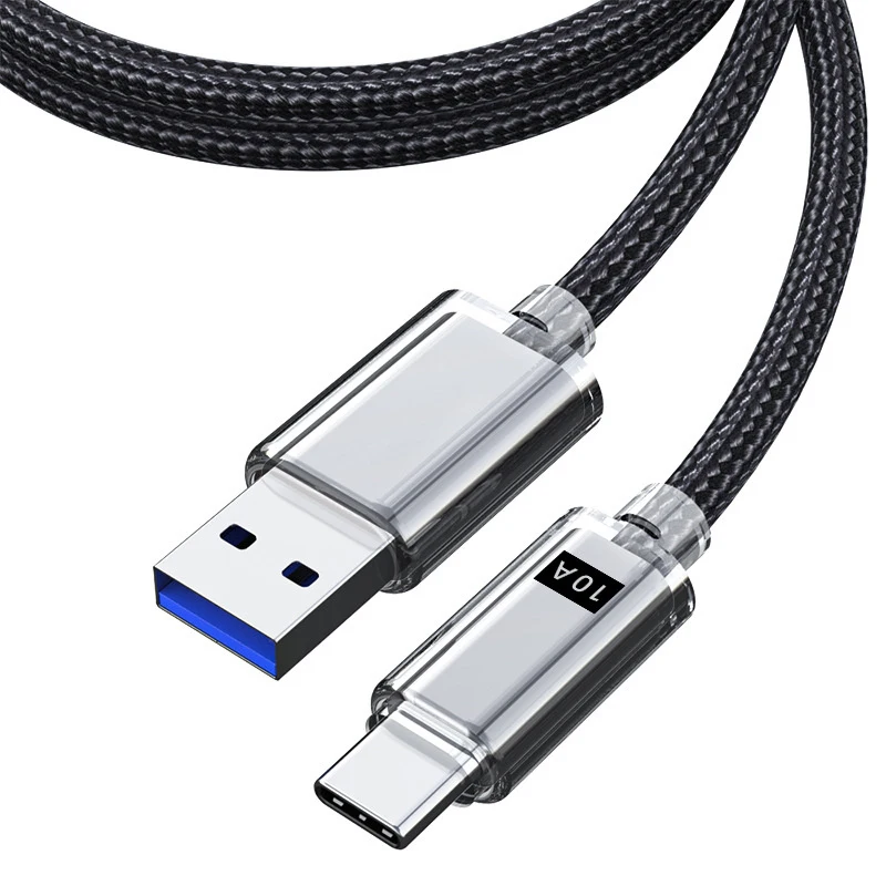 2 м 120 Вт USB-кабель для зарядного устройства телефона Type-C 10 А провод быстрой