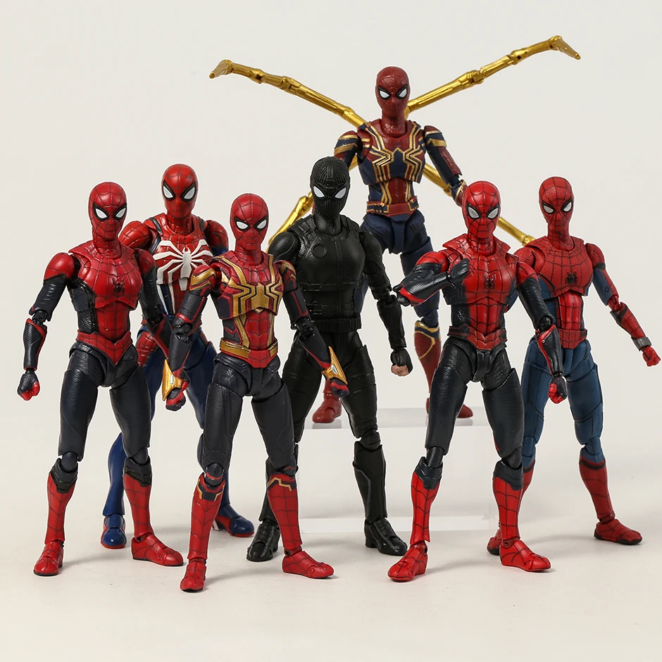

Фигурка Модели SHF Человек-паук модернизированная Встроенная модернизированная стелс-костюм ПВХ фигурка Коллекционная Подарочная игрушка