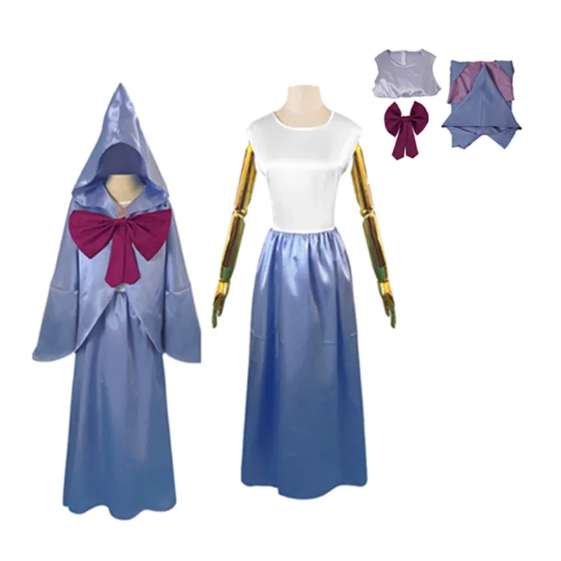 Fairy Godmother Cosplay Costume Women Dress Robe Outfits Halloween Carnival Party Disguise Suit