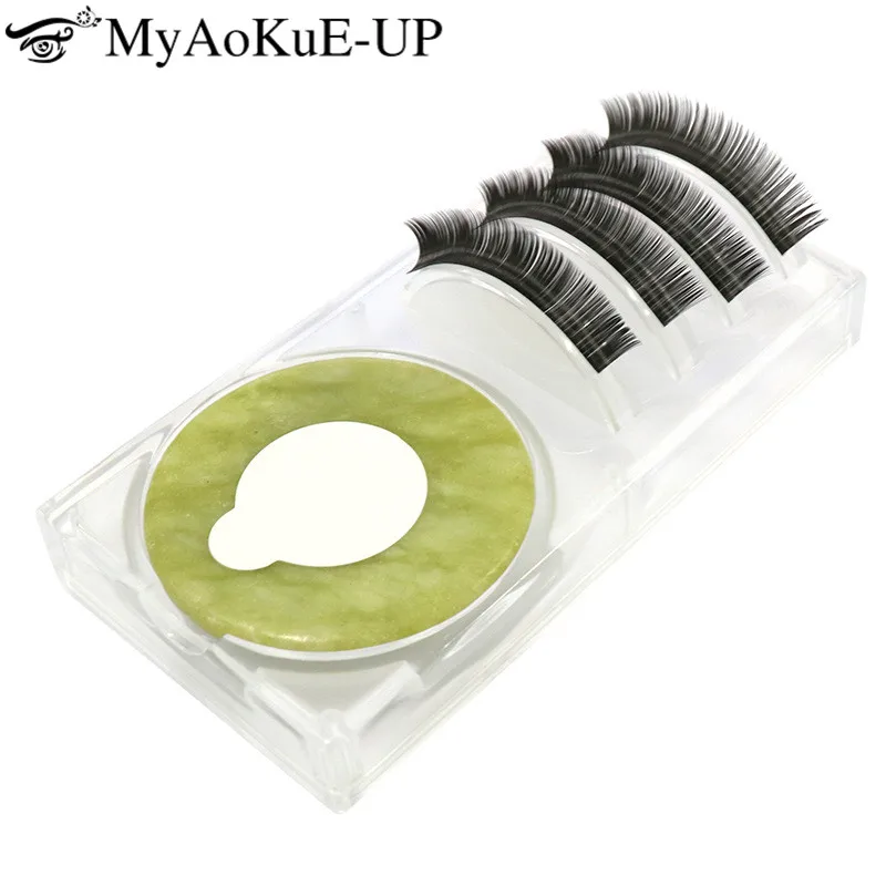 

1set Eyelashes Extension Tools Individual Glue Pallet can put lash and jade pad Eyelash Measure Pads Adhesive glue Stand Holder