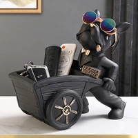 creative abstract fun animal storage box special shaped sunglasses dog sundries candy storage tray desktop decoration home decor