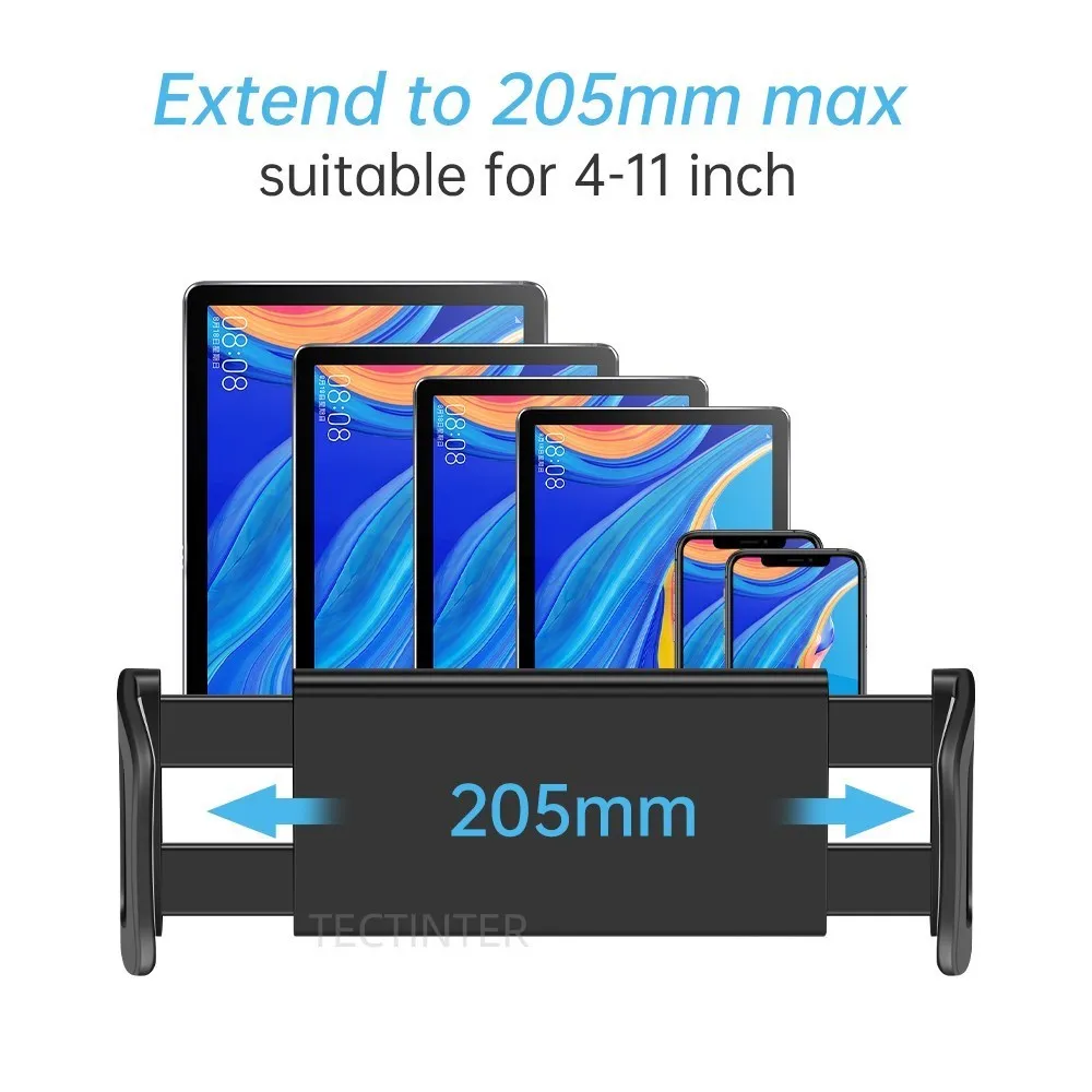 

Flexible Folding Car Rear Pillow Phone Holder Tablet Car Seat Stand Rear Headrest Mounting Bracket for Phone Tablet 4-11 Inch