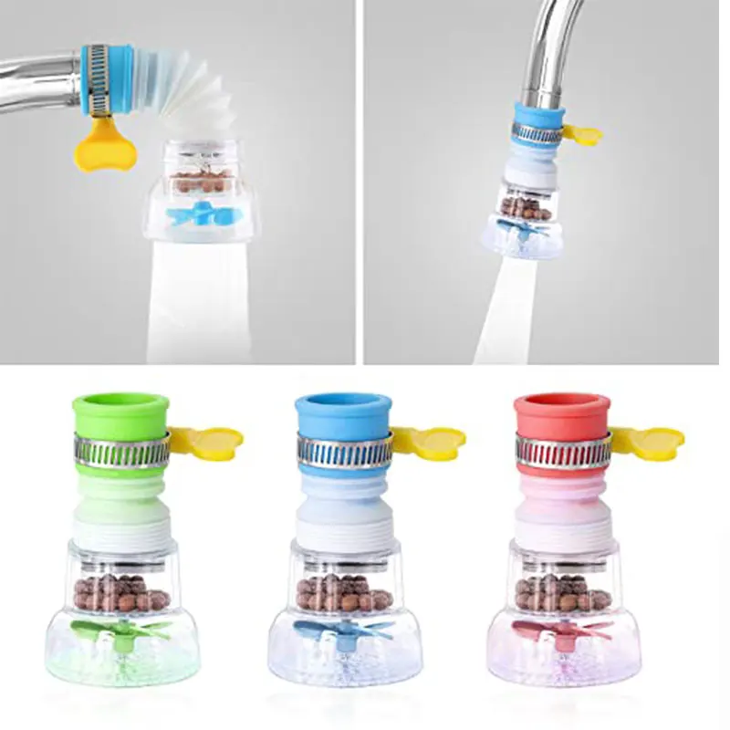 

360° Adjustable Shower Head Filter Shower Faucet Handle for Kitchen Accessories