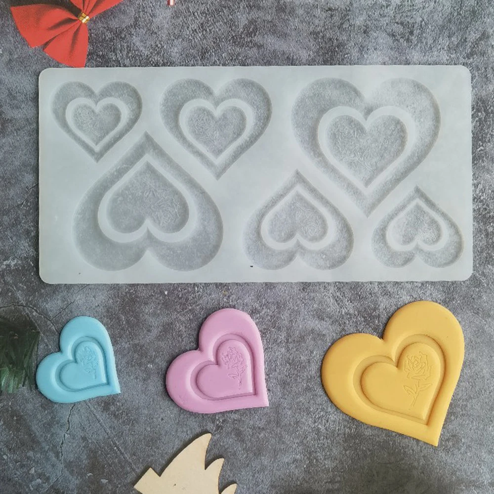

3D Romantic Heart Rose Silicone Chocolate Mould Cake Decorating Tools Cupcake Cookies Silicone Mold Muffin Pan Baking Gift