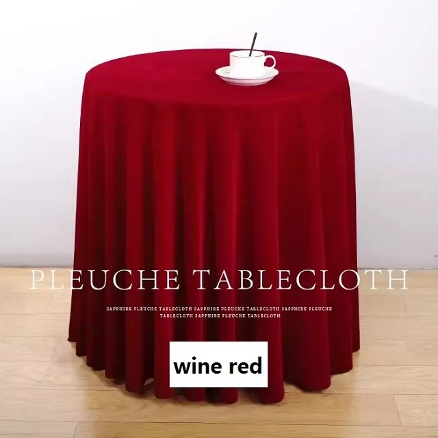 

Круглая бархатная скатерть 100-200 см