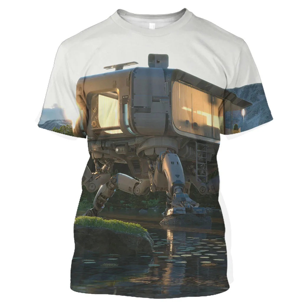 

Jumeast Men 3D Graphic T Shirt Oversized Printed T Shirts For Men Clothing Streetwear Technology Cool Machinery PersonalityTops