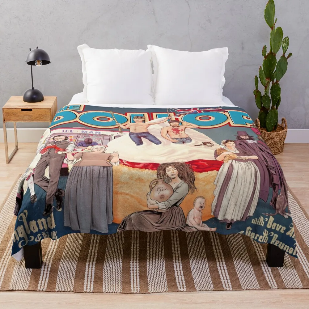 

DOLLOP: England & the UK (poster) Throw Blanket kawaii blanket double blanket for summer tweed blanket