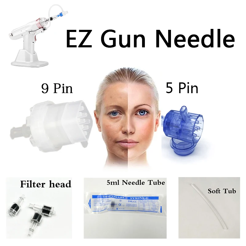 

Hydrolifting Water Injector Needle Free Microcrystal Injection Skin Care Tool Korea EZ Negative Pressure Meso Gun Nano Needles