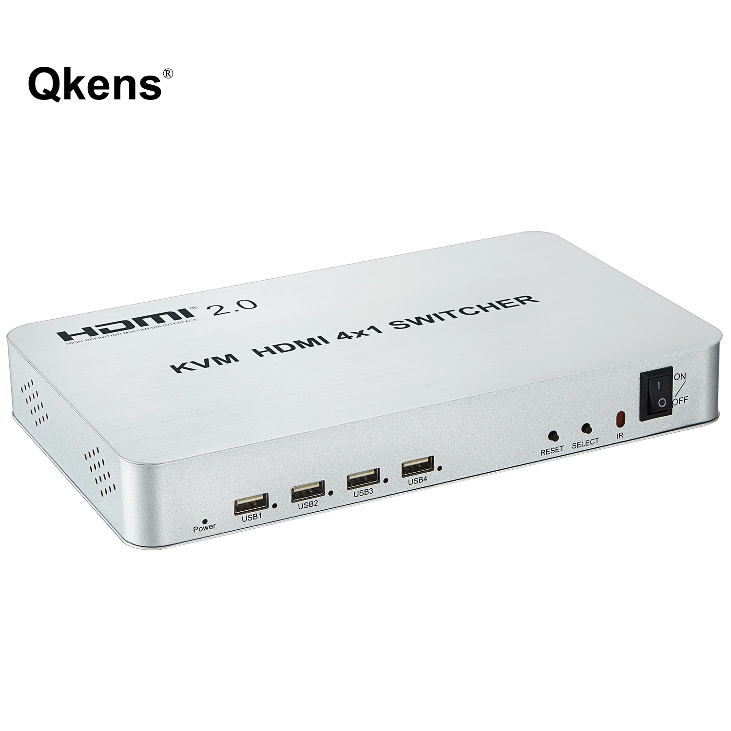 Фото 4K 60 Гц 3D HDMI 2.0 KVM-переключатель 4X1 USB KVM-переключатель подходит для 4 ПК Мышь Клавиатура Экран Зеркало 4 в 1 выход Компьютер ПК к ТВ-монитора №4