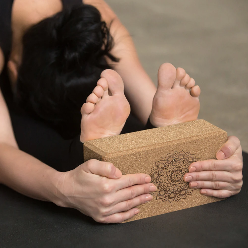 2022 Новые Натуральные блоки для йоги из пробковой эва высокой плотности 350 г