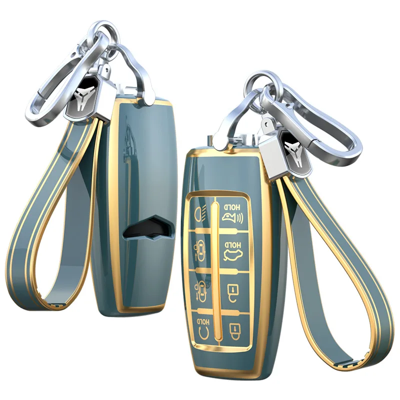 

Fashion TPU for Hyundai Genesis G80 GV70 GV80 2019 2020 2021 2022 4 5 6 7 Button Smart Remote Key Case Cover Fob Bag Accessories