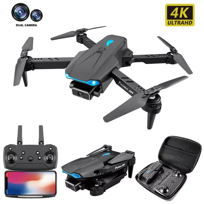 

S89 pro Mini Drone 4K Profesional Dual Camera WiFi Fpv Drones Height Preservation Rc Helicopters Quadcopter Toys RC Plane