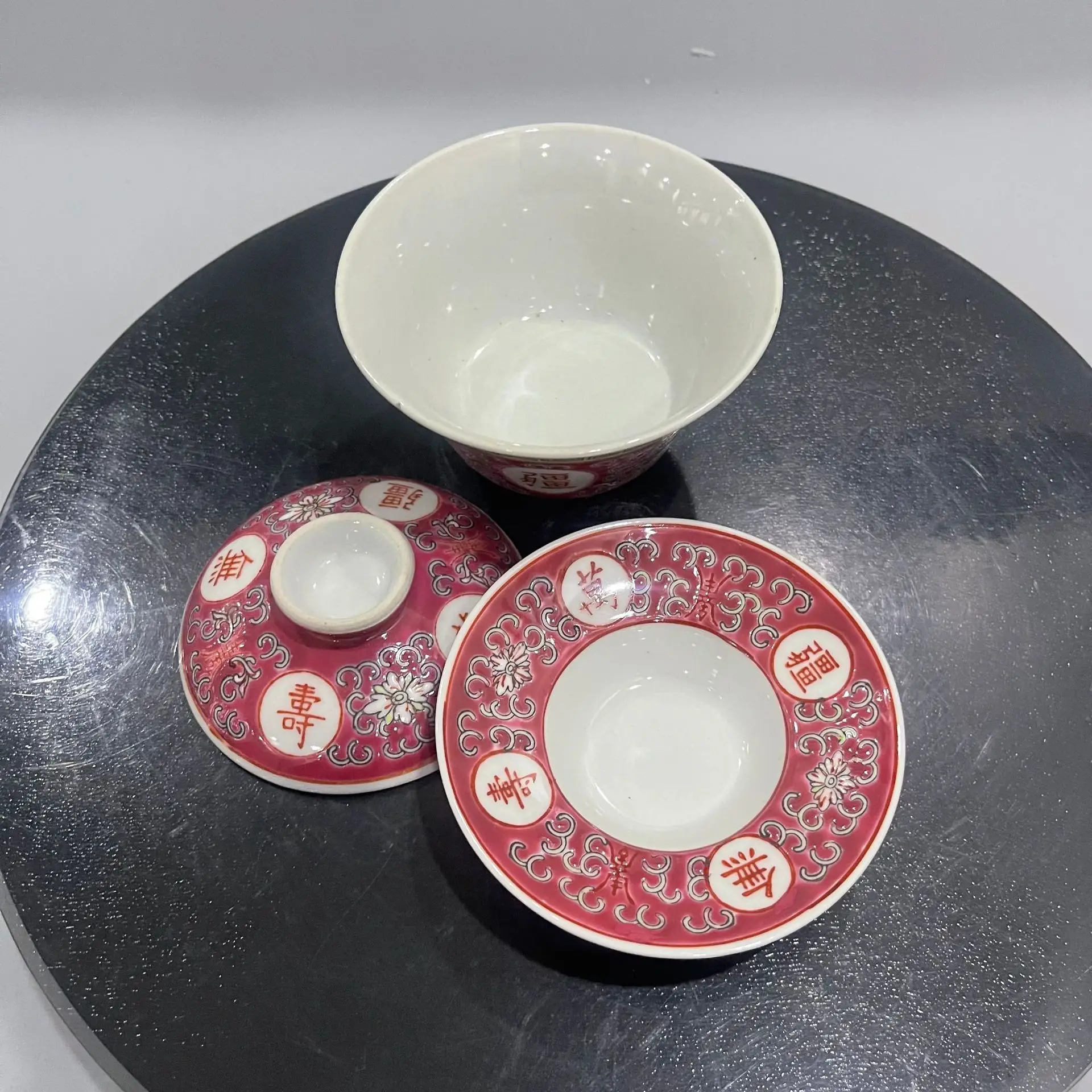 Глазурованная пастель Wanshou Wujiang Jingdezhen 1980-х годов все товары ручная роспись