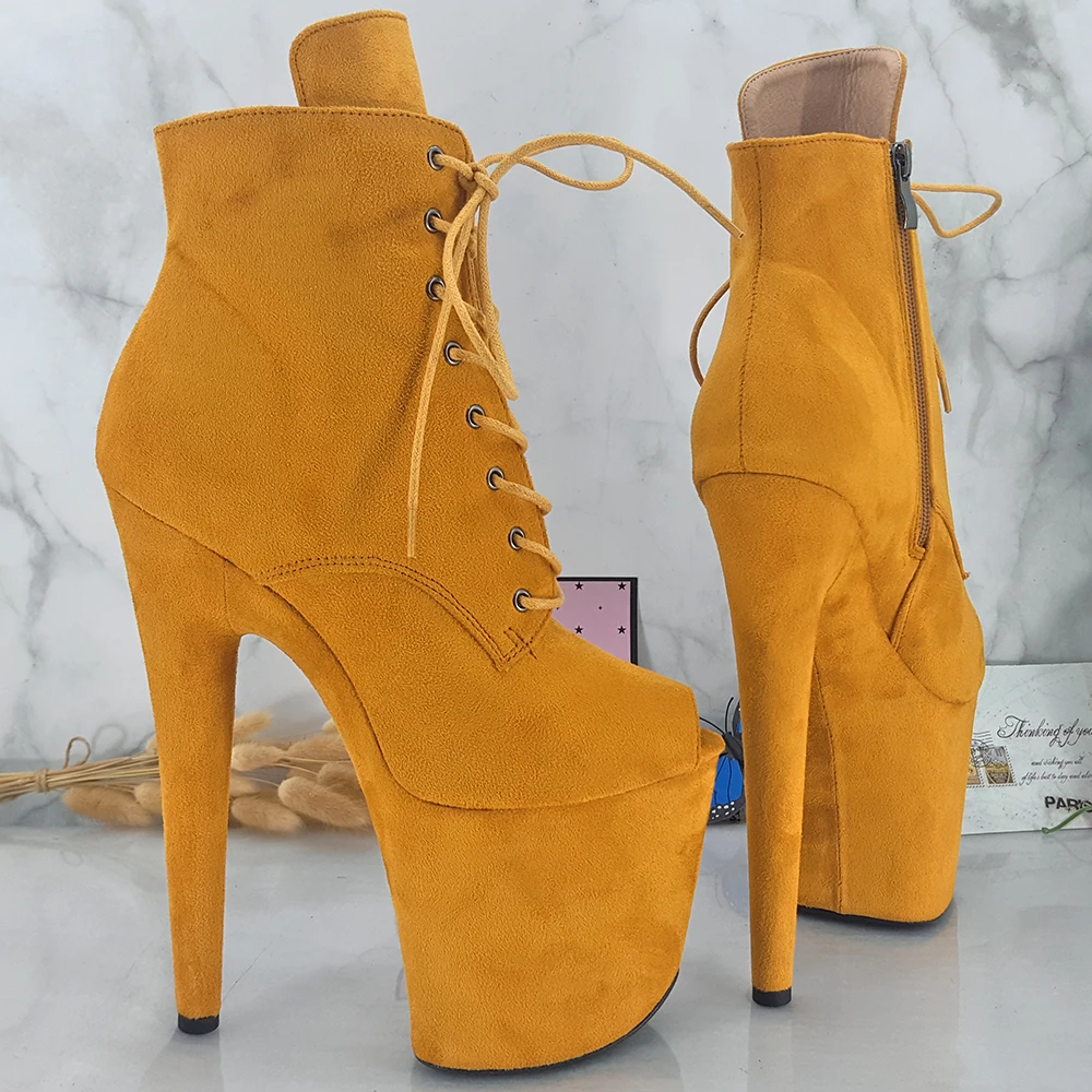 Leecabe  20CM/8inches Pole dance shoes High Heels Pole Dance boot