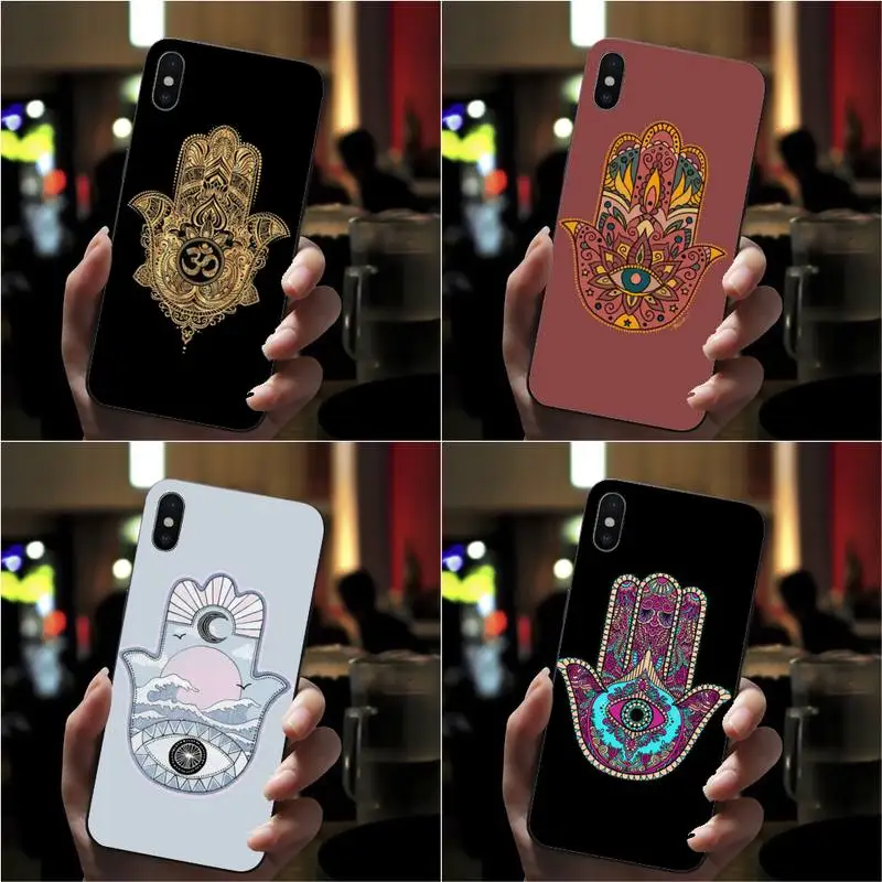 

Hamsa Hand Of Fatima Phone Case For Xiaomi 11 10 12Spro A2 A2lite A1 9 9SE 8Lite 8explorer F1 Poco 12S Ultra Cove