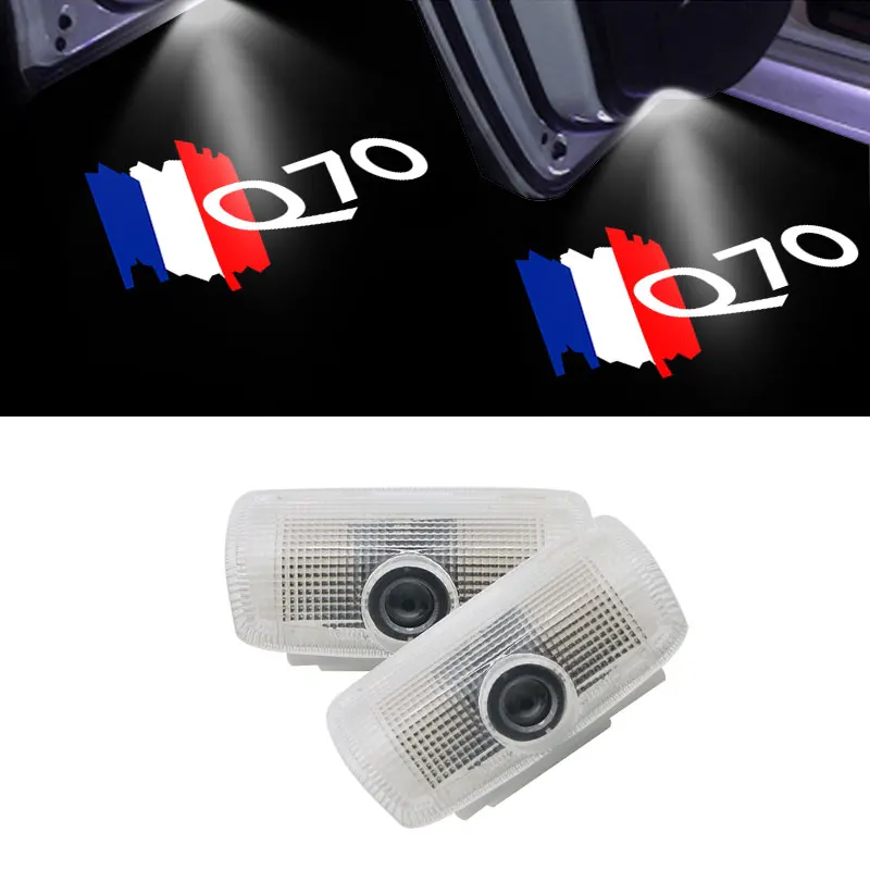

2Pcs Car Door Welcome Light Laser Projector Lamp For Infiniti Q70 2013 2014-2020 2021 LED Car Door Light Ghost Shadow Light