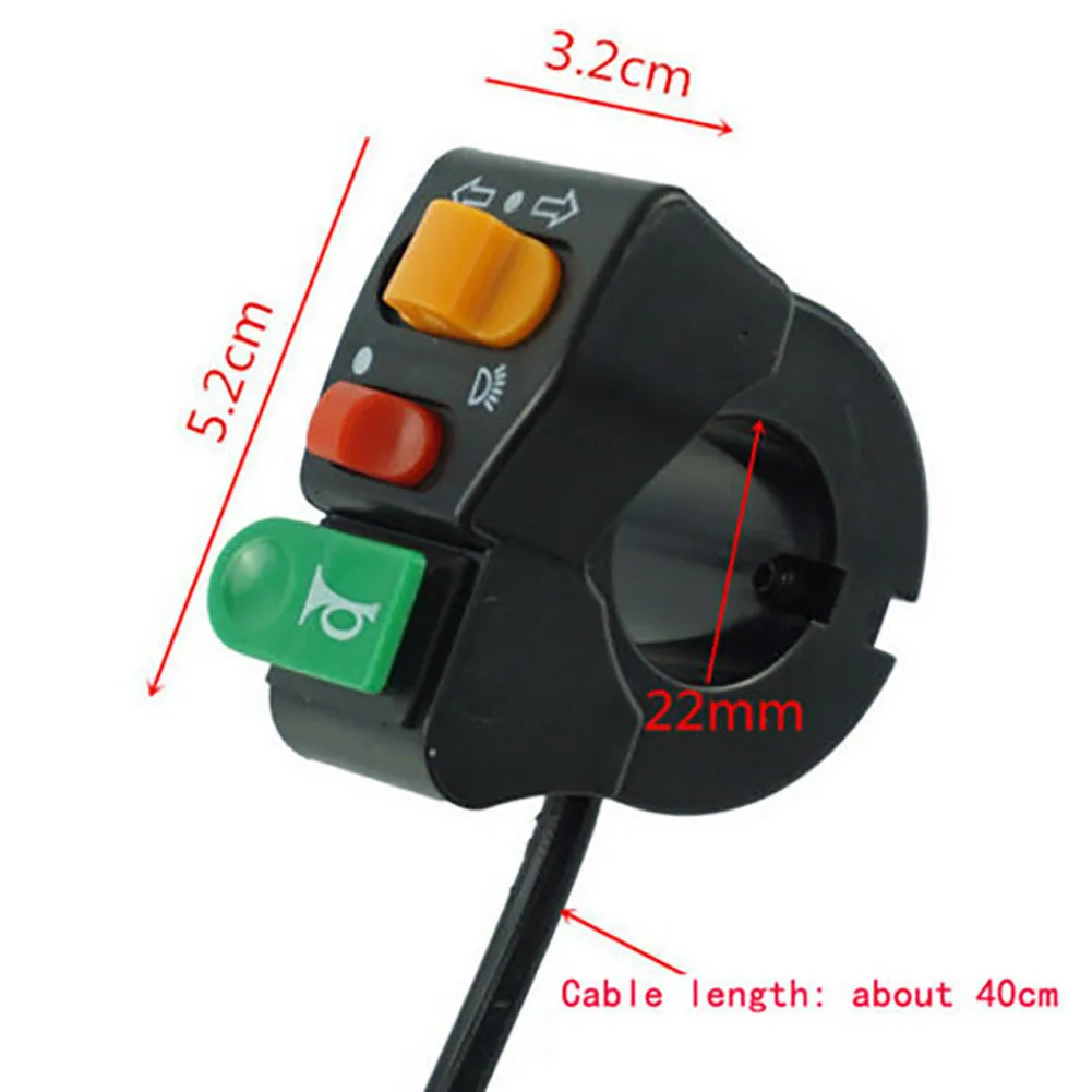 

Универсальный переключатель ВКЛ./ВЫКЛ. Для мотоцикла, поворотный сигнал, аксессуары 22 мм 7/8 дюйма