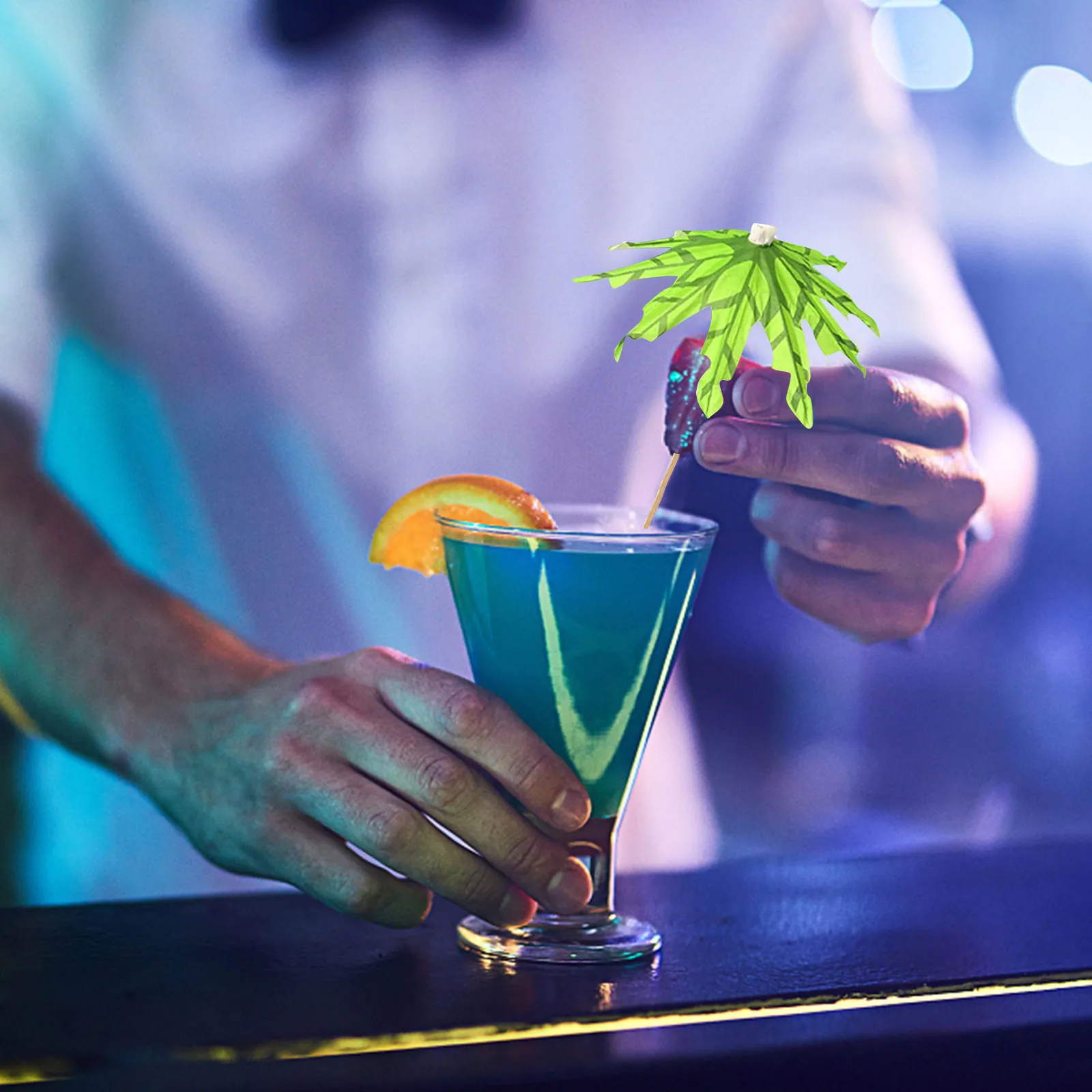 50 шт. бумажные зонтики из пальмы зубочистки Коктейльные Палочки зонтик для лета