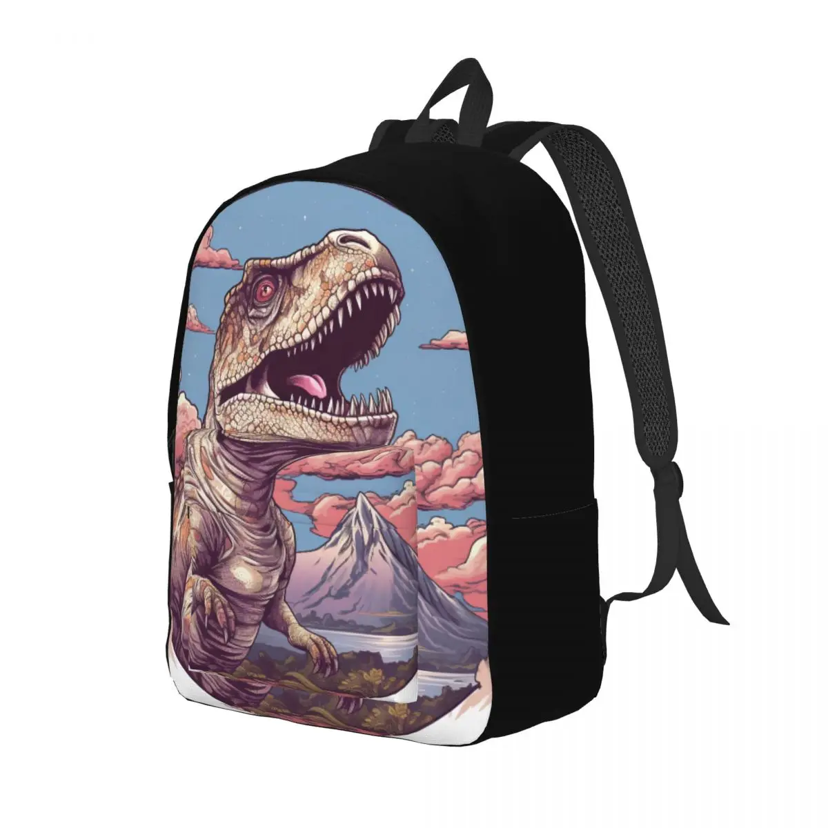 

Dinosaur Canvas Backpacks Detail Design Bag Summer Backpack Large Nice Bags