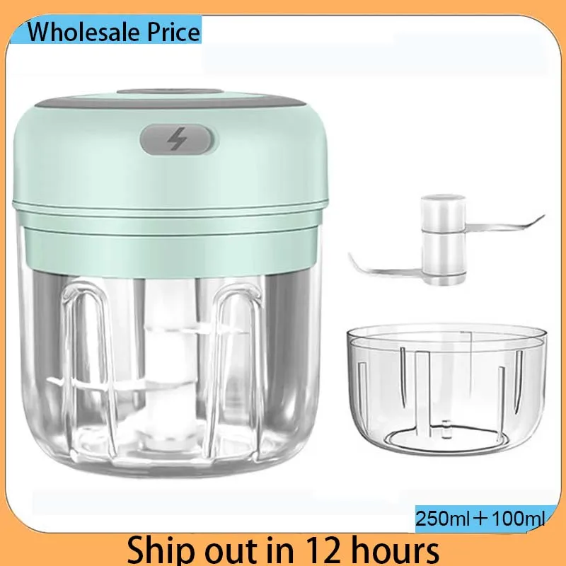 Мини-электрическая Пищевая Мясорубка 100/250 Мл Высокоскоростная USB-перезаряжаемая