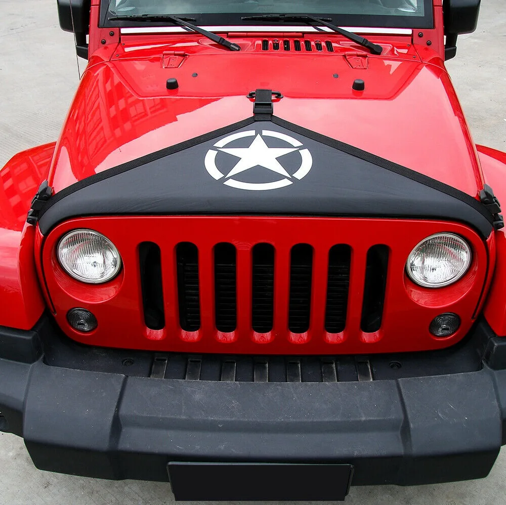 Защитный Бюстгальтер для капота двигателя Jeep Wrangler JK 2007-17 аксессуары пентаграмма