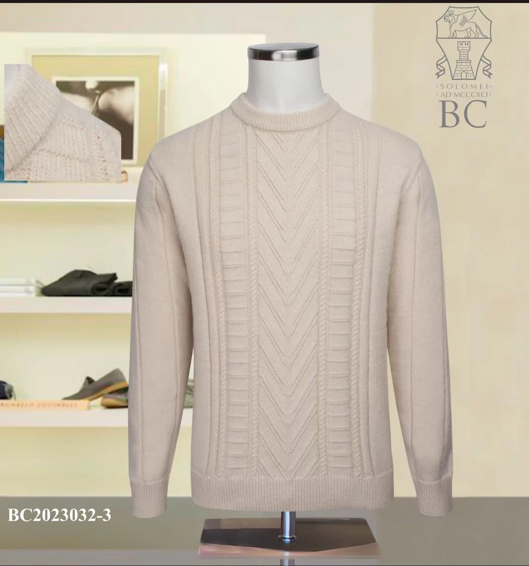 

Мужской кашемировый свитер с вышивкой, на осень/зиму