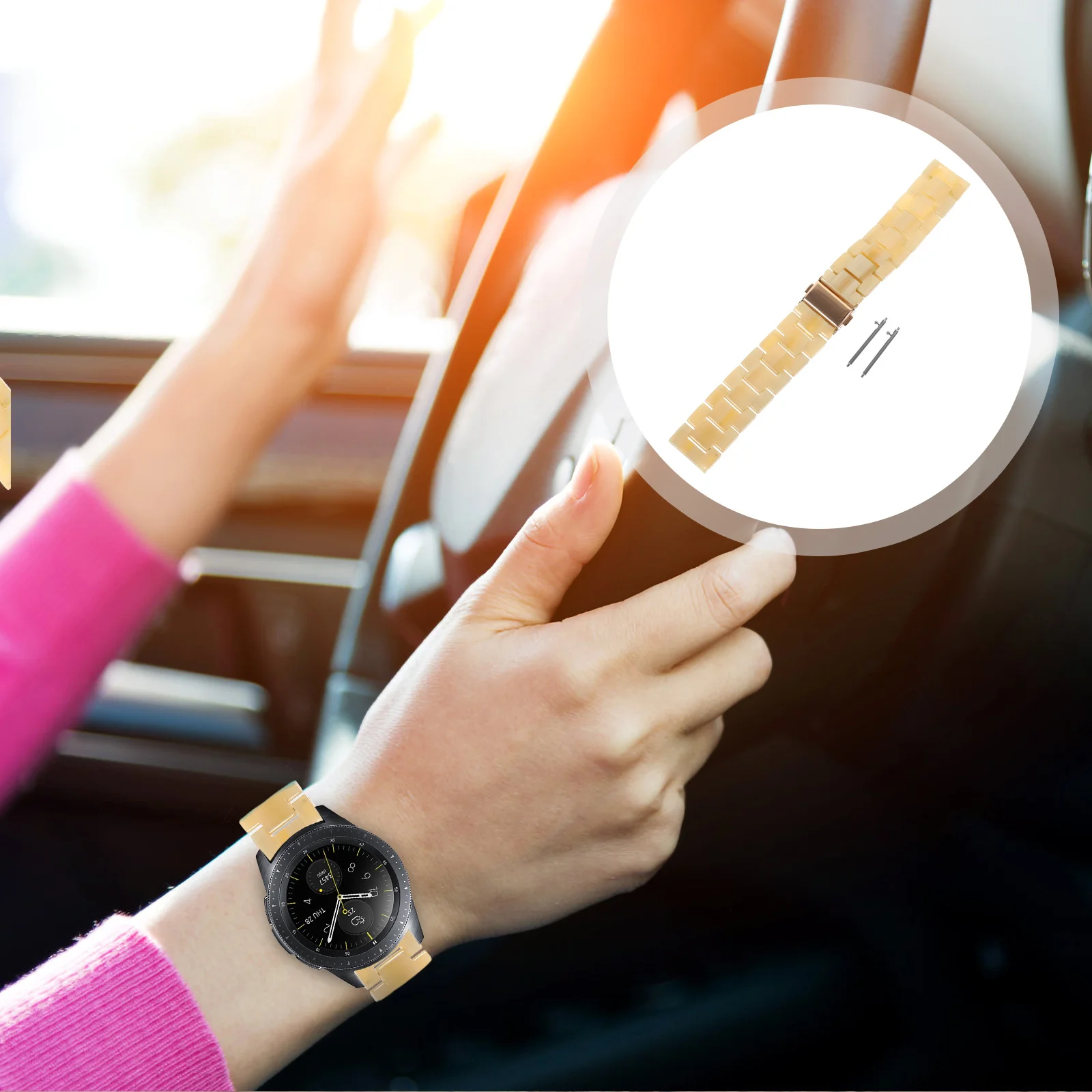 

Ремешок полимерный для наручных часов Pu44Mm, декоративный сменный Браслет для смарт-часов, 4 декоративных браслета, 42 мм 40 мм, быстросъемный 20 ...