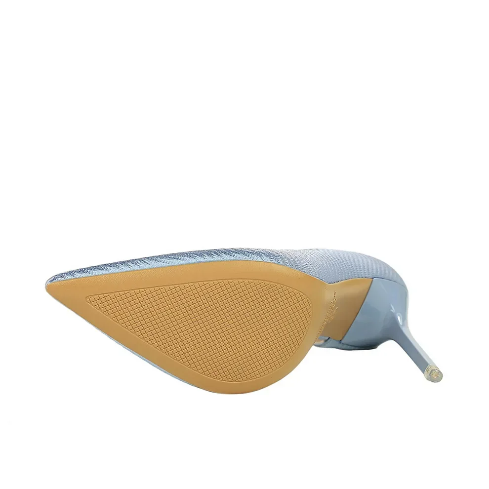 Женские Шелковые Бархатные Туфли-лодочки С Острым Носком На Высоком Каблуке 10 5