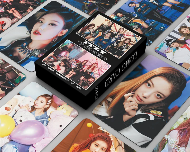 

55Pcs/Set Kpop ITZY Postcard New Album VOLTAGE Lomo Card Photo Print Cards Poster Picture Fans Gifts Collection Wholesale