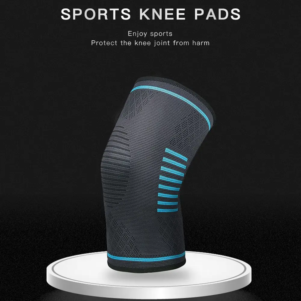 

Elastic Nylon Fitness Running Cycling Knee Support Knitted Protective Gear Sport Compression Knee Pad Sleeve Braces