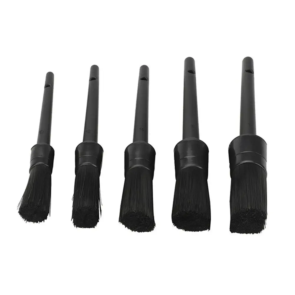 

5pcs Car Detailing Brush Kit Wheel Clean Car Detailing DIY Projects Universal Soft Auto Interior Clean Tool 5 Different Style