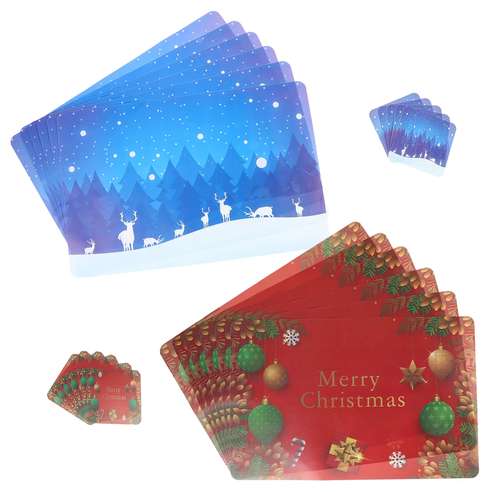 

2 Sets Practical Anti-skid Coaster for Christmas Party Restaurant