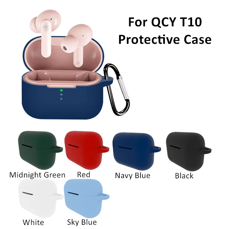 1 шт., противоударный мягкий силиконовый чехол для QCY T10
