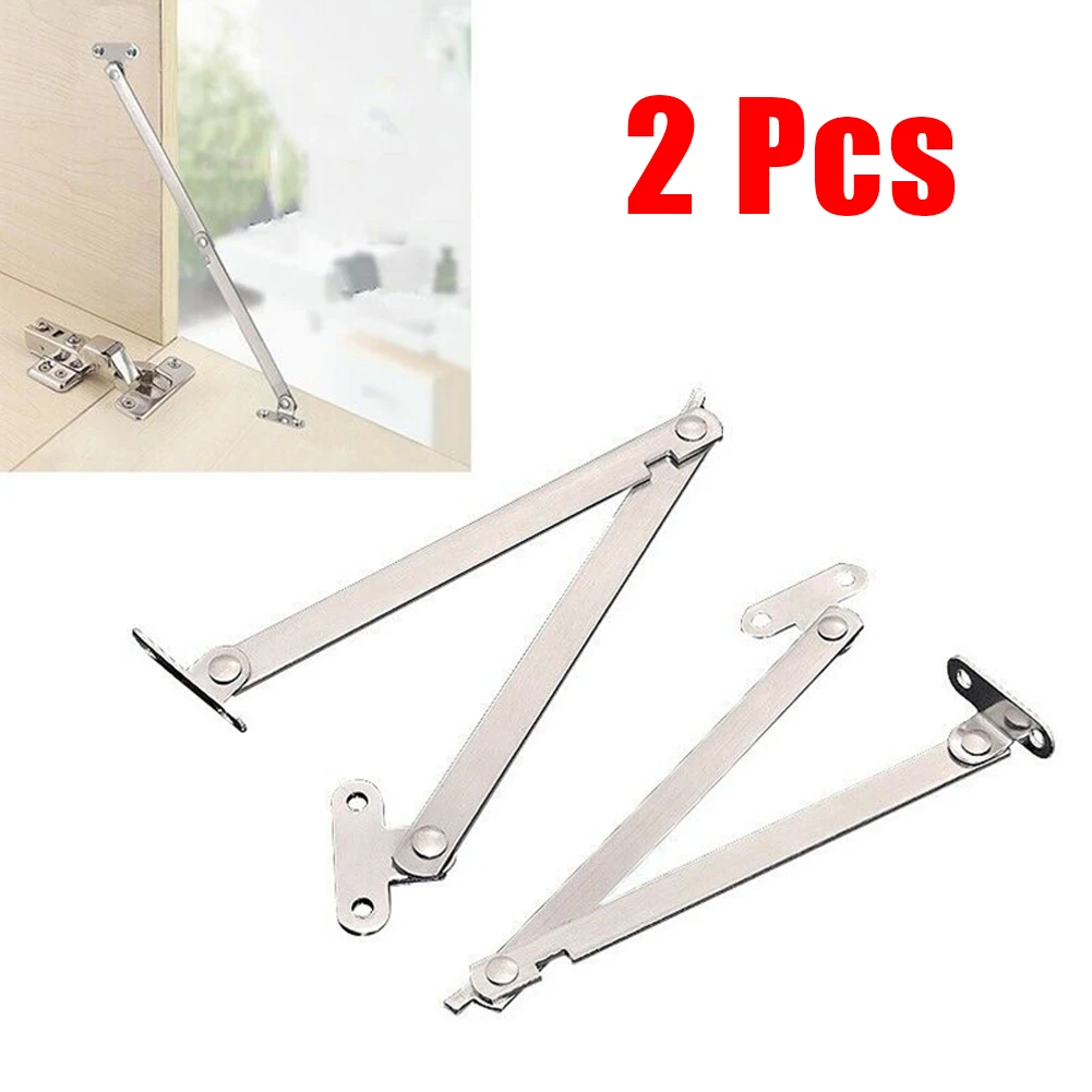 

High Quality Brand New Door Stay Hinges Durable Folding Left&Right Movable Door Silver Stainless Steel Support