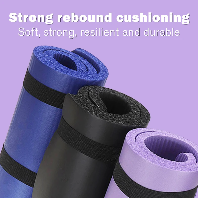 

1pc Yoga Mats For Women/Men Anti Slip NBR Rubber Elasticity Lose Weight Sport Carpet Gymnastic Gym Fitness Fitness Accessories