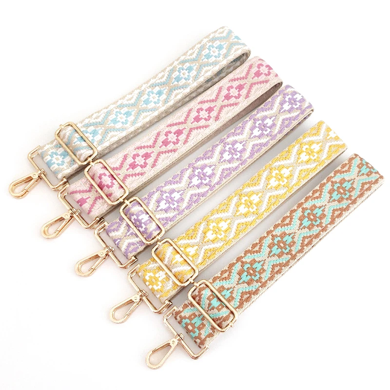

Bag Straps 5cm Wide Shoulder Strap Ethnic Style Shoulder Straps Stylish Ethnic Style Jacquard Shoulder Strap Bag Accessories