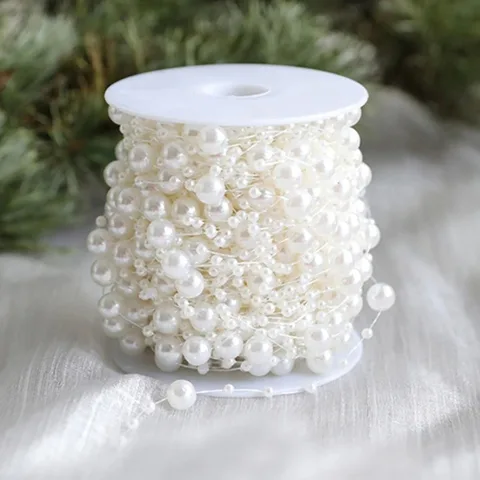 Искусственный жемчуг, цветочная гирлянда, 10 м