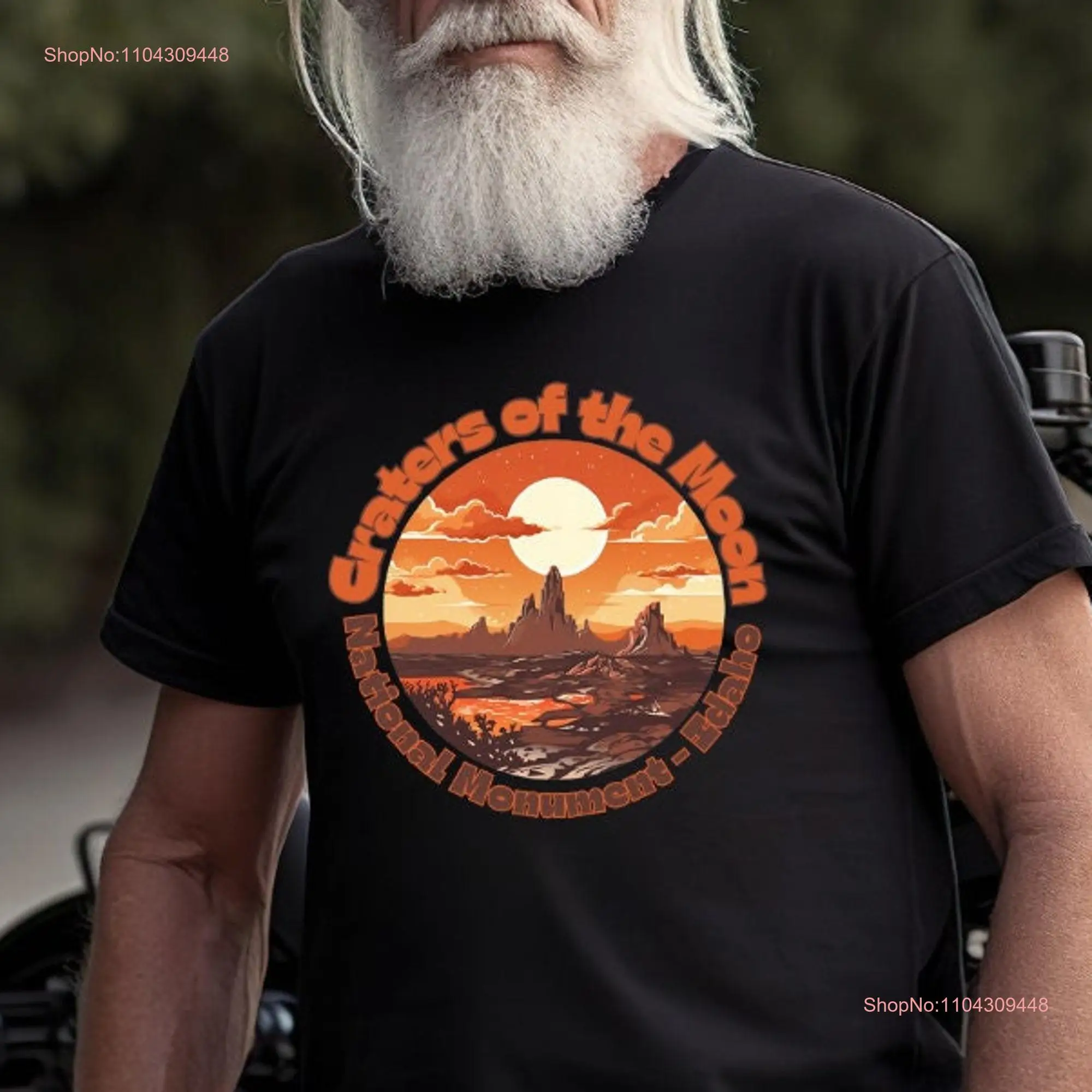 Футболка Craters of the Moon National MonumenT Idaho Preserve ID Лавовый пейзаж с длинными или короткими