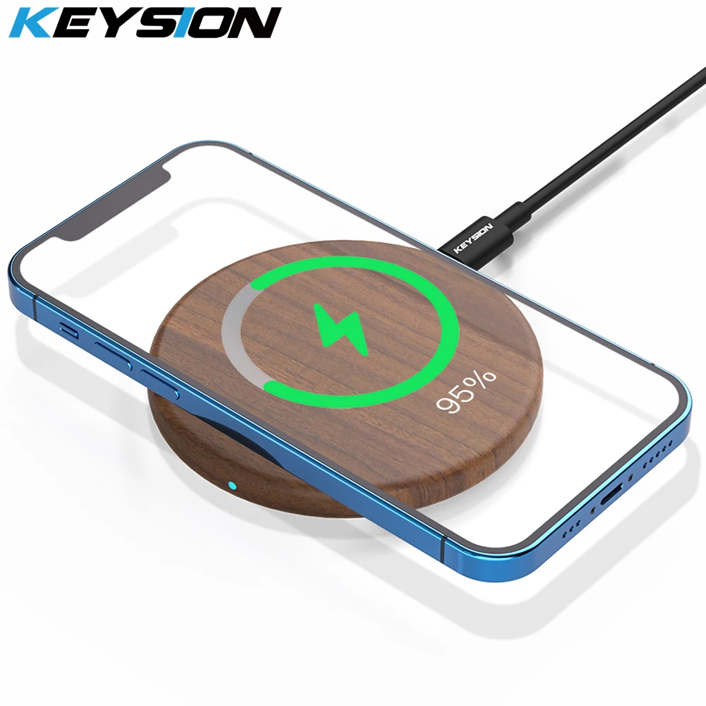 Беспроводное зарядное устройство KEYSION 15 Вт для iPhone 13 12 11 XR магнитная Беспроводная