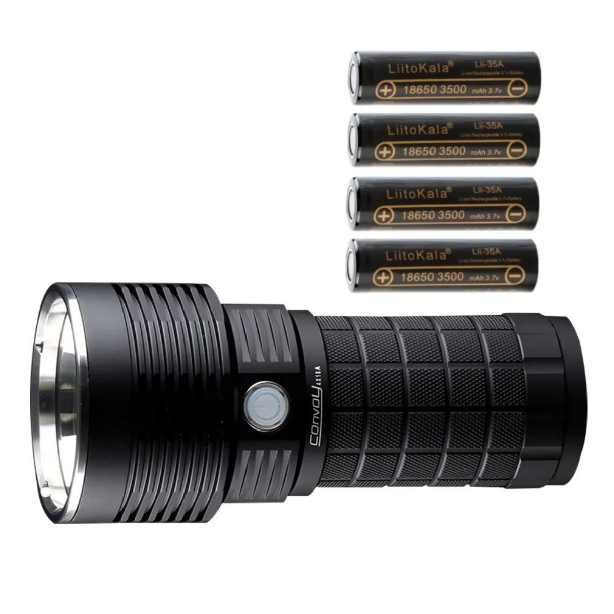 Светодиодный фонарик Convoy 4X18A SBT90.2 5400LM с контролем температуры перезаряжаемый