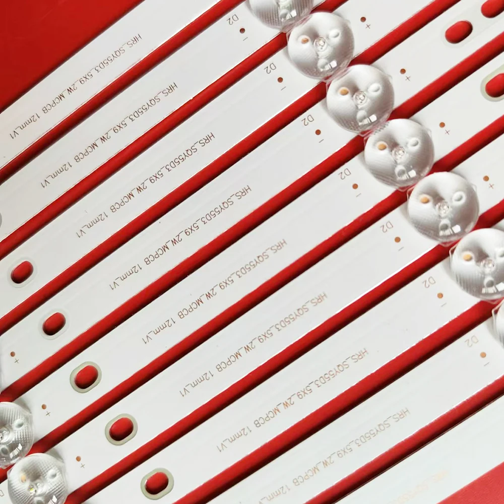 Светодиодная лента для подсветки 1/3 ТВ HRS_SQY55D3_5X9_2W_MCPCB K55DLY8US KROMS KS5500SM4K