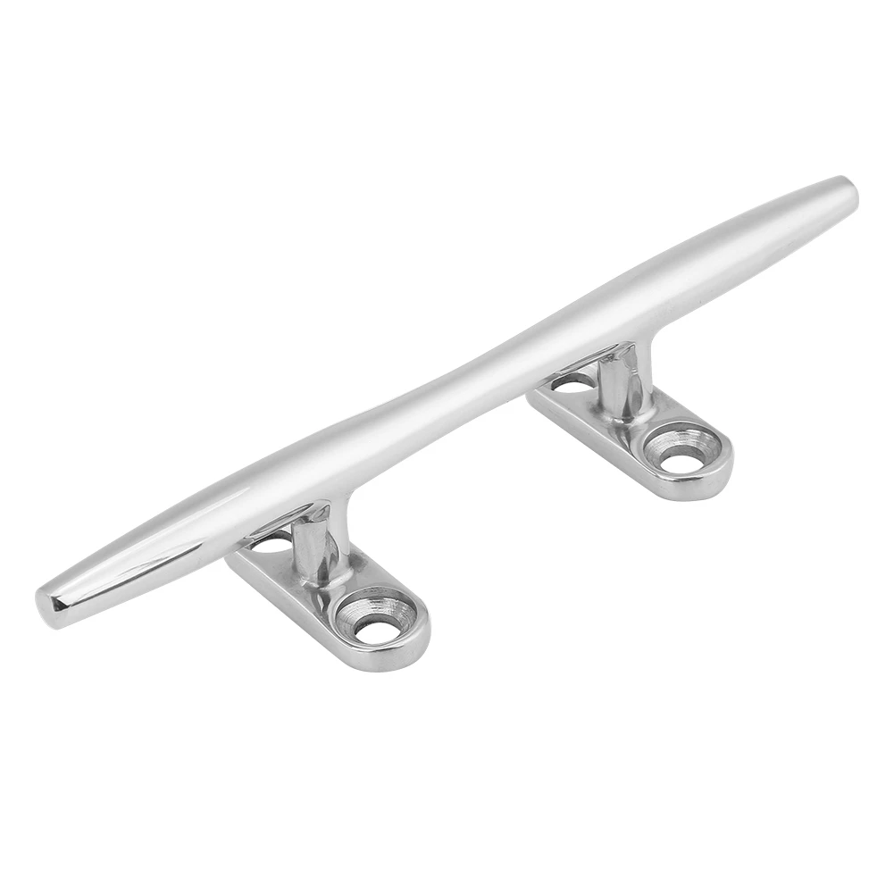 

6" Stainless Steel Marine Boat Dock Deck Rope Cleat Hollow Base Bollard Boat