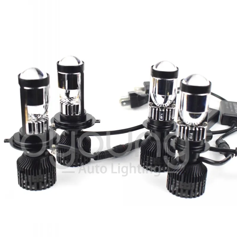 

H7 LED H4 Projector Mini Lens Auto H4 LED Headlight Bulbs Kit Conversion Kit Hi/Low Beam H7 H4 RHD LHD 6000K Car Light Lamp