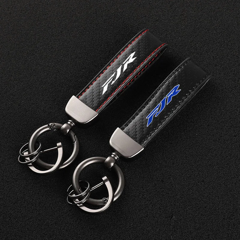 

High-Grade Carbon Fiber Motorcycle Keychain Holder Keyring for Yamaha FJR1300 FJR LOGO Accessories
