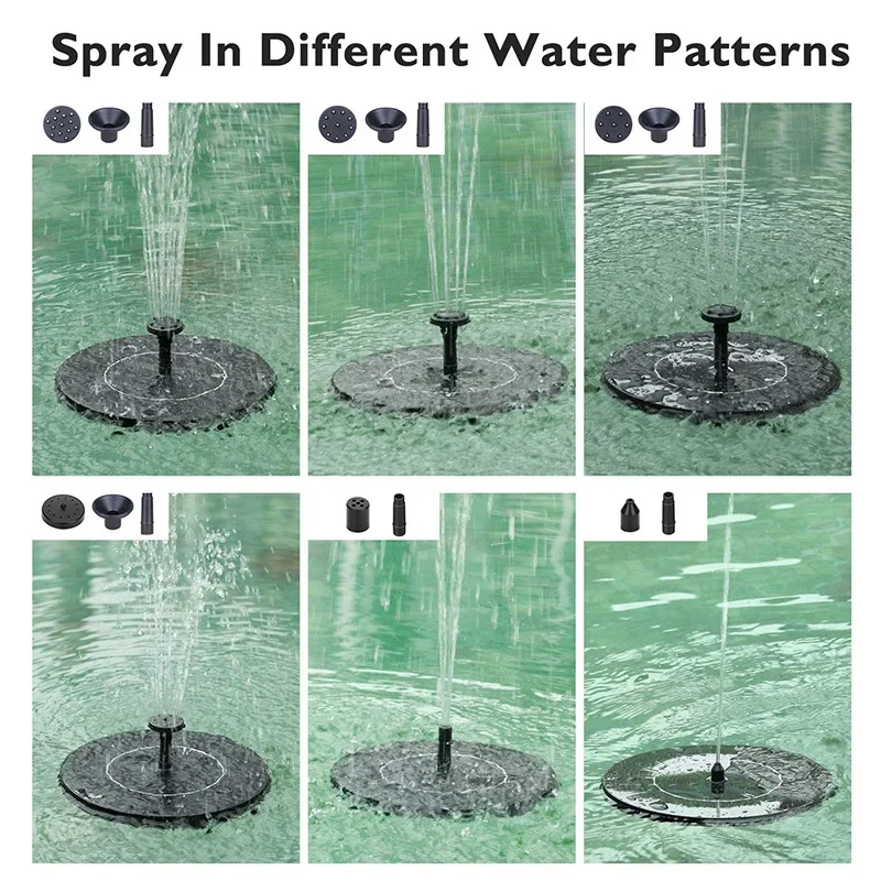 Миниатюрный водяной фонтан-водопад уличная ванна для птиц с цветным светом и